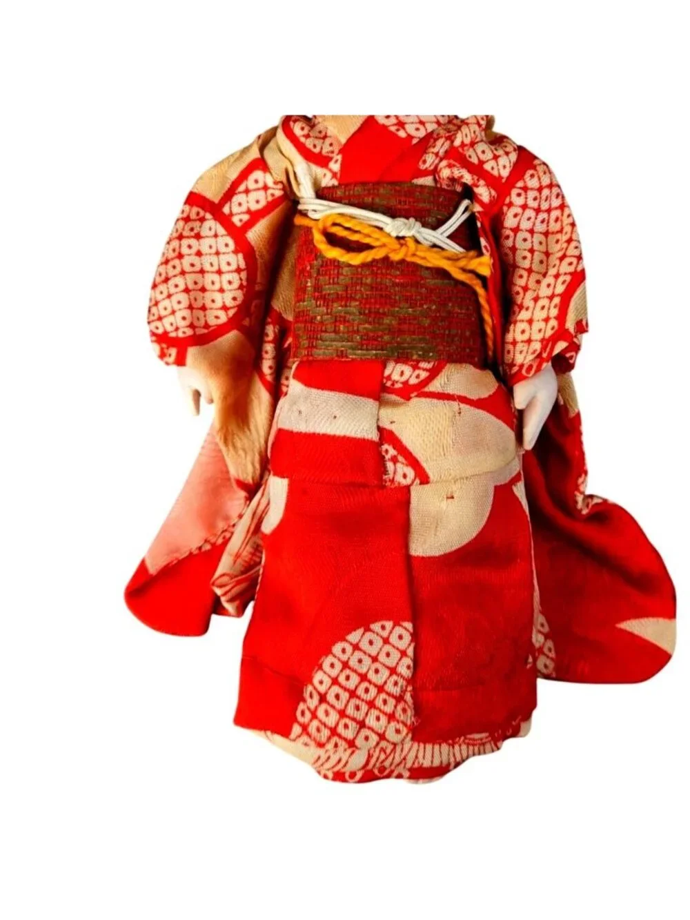 Vintage Japanese Ichimatsu Doll Kimono Instant Collection Lot Handkerchief